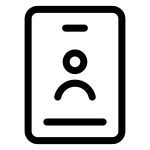 Id Card Vertical SVG Icon